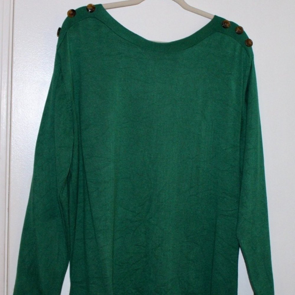 BYdesign 2X Green Sweater